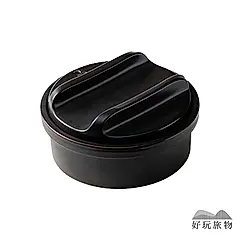 【好玩旅物】日本製職人手作露營居家兩用燉煮小陶鍋/ 黑色