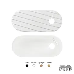 【好玩旅物】 2入_日本製職人手作露營居家兩用波紋陶煎盤/ 白色*2