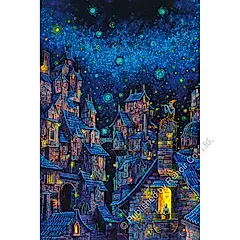 雷諾瓦拼圖文化坊/ 屋頂上的音樂會/1008片/羅奇．烏爾班尼克/夜光