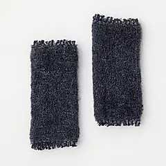 工房織座安哥拉羊毛保暖襪套/ 炭灰色