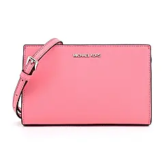 MICHAEL KORS SHEILA 防刮拉鍊斜背包-小/多色選/平行輸入/ 玫瑰粉