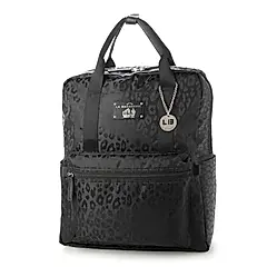 LA BAGAGERIE 輕巧手提後背包(大/多色選)/ 黑x豹紋