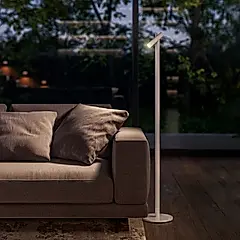 義大利UBIQUA Zoom 極簡風USB充電式落地燈(單頭可調角度)-多色可選/ 純白 