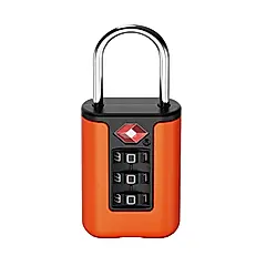 【FJ】行李箱TSA海關密碼鎖CK13(出國必備)/ 橘色