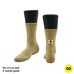 SOUNDSGOOD 填空襪/ 淺棕/ 壞掉仙人掌