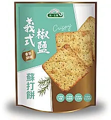 統一生機義式椒鹽蘇打餅/ 香草胡椒