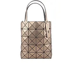 【ISSEY MIYAKE】BAO BAO LUCENT BOXY 5X4 金屬色手提包(橘色)/ 平行輸入