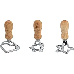 GREENGATE Heart mix silver 餅乾壓模3入組