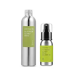 D&M 香氛精油戶外防護噴霧+補充瓶組 晨雨 |  果香調