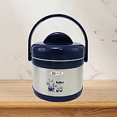 源味二層高真空不鏽鋼提鍋-1.1L-1組-藍色