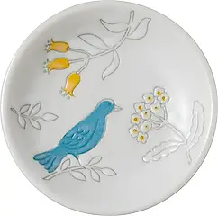 小倉陶器 Flower Fragrant Garden 小盤/ Bird