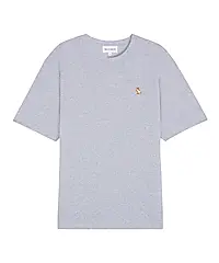 MAISON KITSUNÉ 北方雨滴灰悠閒狐狸LOGO經典短TEE_男/中性/ XL