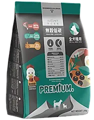 【NU4PET 陪心寵糧】全齡犬無穀低敏犬糧 雞肉鮮蔬 1Kg