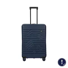 【BRIC'S】B|Y Ulisse 28吋 超輕量可擴充 PP材質拉鍊行李箱/ 深藍色