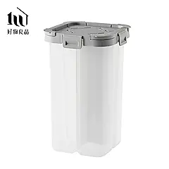 【好物良品】2.3L日本五穀雜糧分裝罐分隔儲存罐/ 灰色