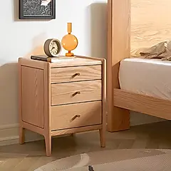 【橙家居・家具】/預購/禾沐系列0.38米A款實木床頭櫃 HM-L7022