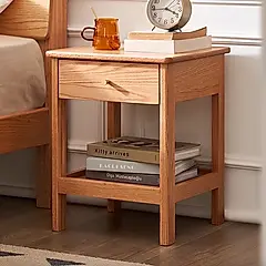 【橙家居・家具】/預購/加莫系列實木床頭櫃 JM-A5023