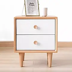 【橙家居・家具】/預購/米蘭系列實木床頭櫃 MLB-D4022