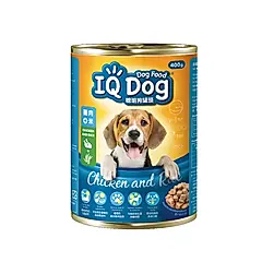 【IQ Dog】聰明狗罐頭400gx24罐(箱)/ 雞肉+米