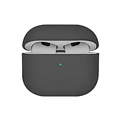 UNIQ Lino AirPods4 素色簡約液態矽膠藍牙耳機保護套(2024)/ 灰色