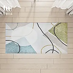 【好物良品】160x80cm_好物設計可水洗烘乾四季通用加密防蟎床邊書房地毯/ 160x80cm/ J款