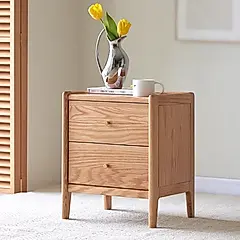 【橙家居・家具】/預購/京典系列A款實木床頭櫃 JD-N1021