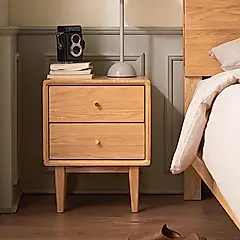 【橙家居・家具】/預購/貝里系列實木床頭櫃 BL-F8024