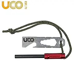 美國【UCO】SURVIVAL FIRESTRIKER 生存者打火棒 / 起火棒 / 生火棒 / 打火石 / 求生起火 /鎂棒/ 紅