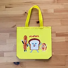日本正版授權麵包小偷手提購物袋/ 亮黃款