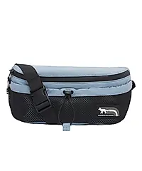 MAISON KITSUNÉ 冬日天空藍疾行狐狸LOGO運動風腰包