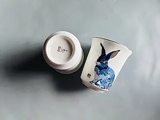 TALES神話言十二生肖藝術骨瓷小茶杯/ 兔/ 50ml/ 2入
