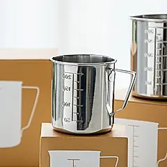 日本霜山 304不鏽鋼量杯(附刻度)-200ml