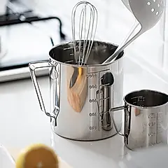 日本霜山 304不鏽鋼量杯(附刻度)-1000ml