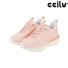 【CCILU】減碳系列 運動鞋 女款 女鞋-白/淺粉/ 淺粉/ US7.5(24.5CM)