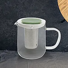 Kiyodo爵士耐熱玻璃泡茶壺-850ml-1支/ 綠色