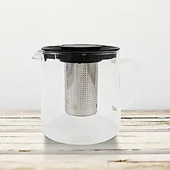 Kiyodo爵士耐熱玻璃泡茶壺-1.15L-1支/ 黑色