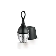 【德國 AdHoc】漂浮濾茶器/含座/ 經典黑