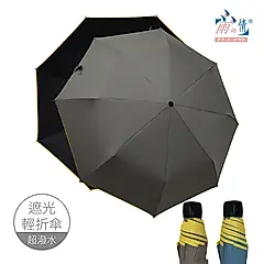 【雨之情】防曬輕鋁威風折傘 / 灰色