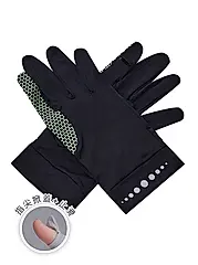 【ONEDER旺達棉品】冰絲掀蓋止滑手套-06/ 黑-1