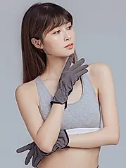 【ONEDER旺達棉品】UV沁涼觸控手套-07/ 灰-2