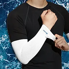 UNOS 冰絲感Plus魔術冰袖｜超輕涼感面料-冰涼白