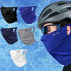 UNOS 親膚透氣防曬面罩｜夏季戶外防曬必備，涼感遮陽抗紫外線-冰涼白