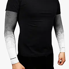 INCONTRO 休閒涼感袖套｜柔軟親膚高彈力面料－漸層黑