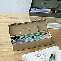 日本霜山 日系手提式PP聚丙烯收納箱/工具箱(高款)/ 沙色