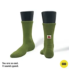 SOUNDSGOOD填空襪/ 綠/ 小蘋果