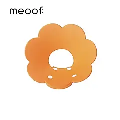 meoof 寵物伊莉莎白圈 防舔頭套 L號 橘色