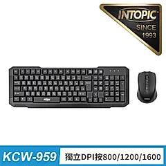 INTOPIC 廣鼎 2.4GHz無線鍵盤滑鼠組(KCW-959)