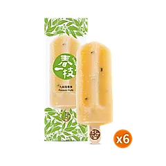 【春一枝】天然水果手作冰棒6入組/ 百香果口味