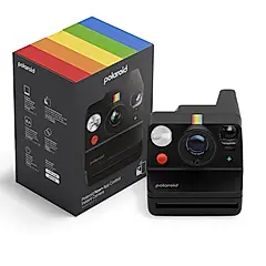 Polaroid 寶麗萊 Now+ G3 第三代拍立得相機 + I-Type 彩色白框相紙一盒 公司貨/ 酷黑色