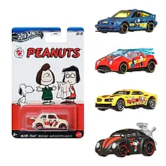 HOT WHEELS風火輪娛樂系列合金小車/ 史努比/ 共五款隨機出貨
